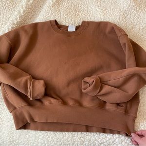 TNA Cozy Fleece Cropped Sweatshirt
